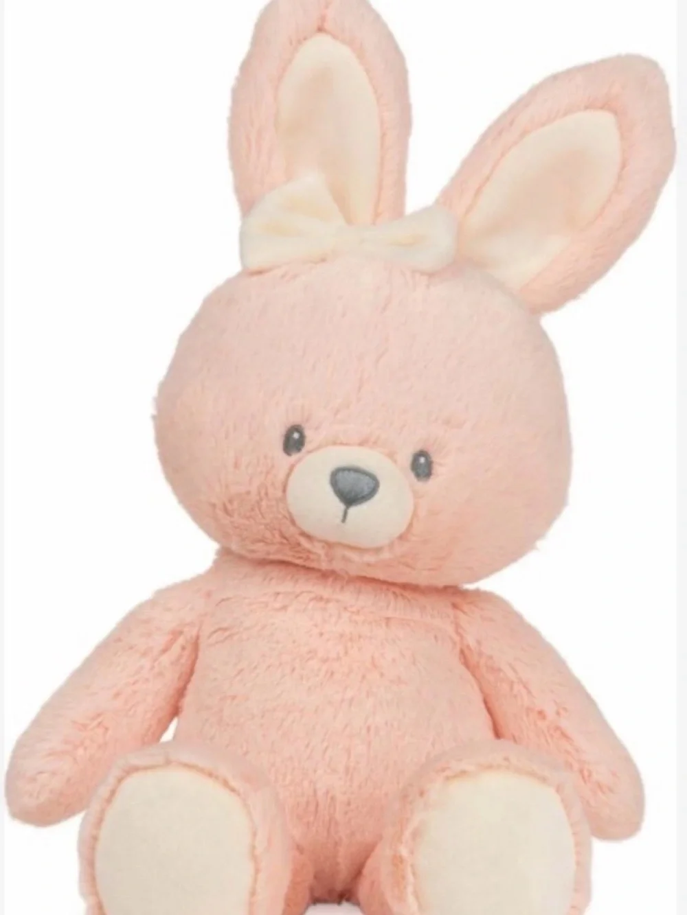 Baby Gund Pink Bunny “Rosie” Plush with Cream Accent Bow